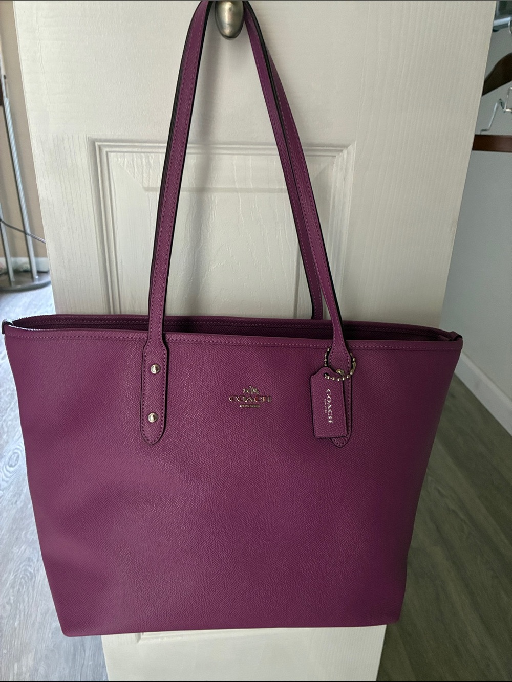 Coach Purple Tote Bag